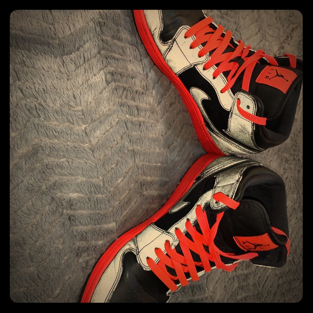 Air Jordan Retro 1 mid- topped 3M reflective